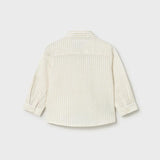 Camicia in lino manica lunga neonato 