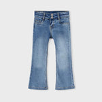Jeans flare blue denim bambina 