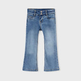 Jeans flare blue denim bambina 