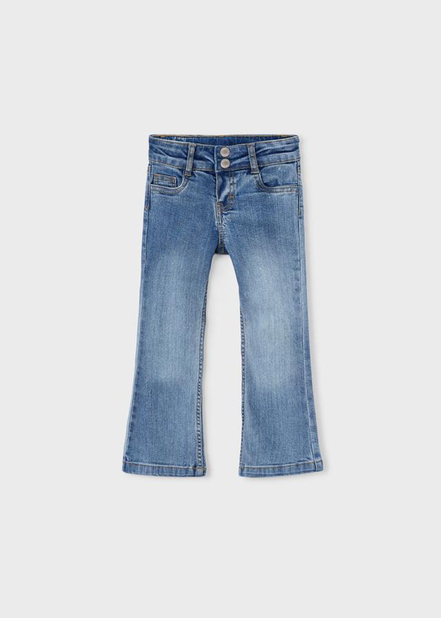 Jeans flare blue denim bambina 