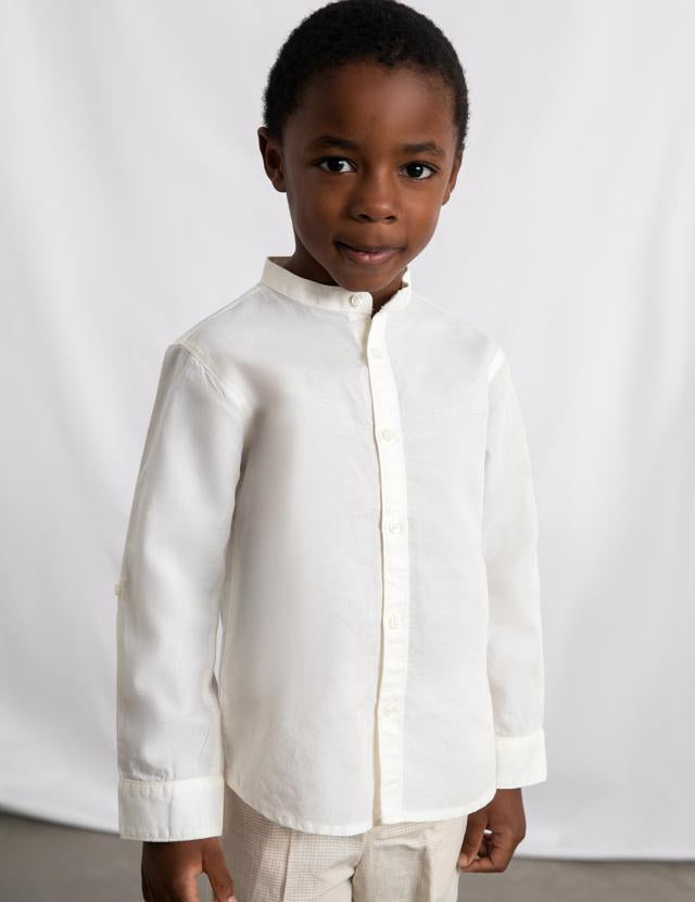 Camicia manica lunga colletto alla correana bambino 