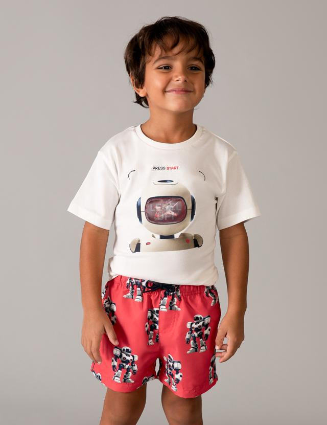 Costume bermuda stampato bambino 