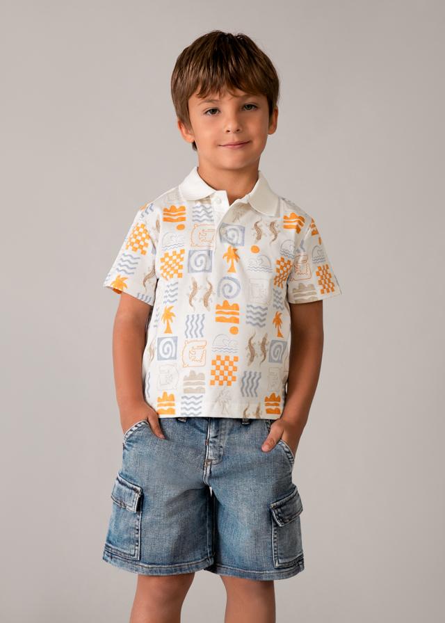 Bermuda denim cargo bambino 