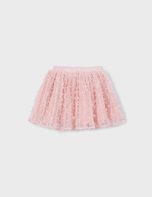 Gonna in tulle con fantasie 