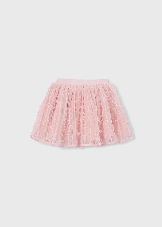 Gonna in tulle con fantasie 