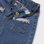 Pantalone denim lungo neonata 