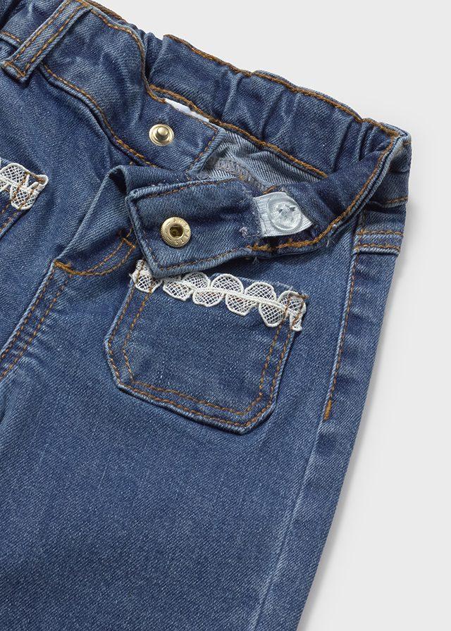 Pantalone denim lungo neonata 
