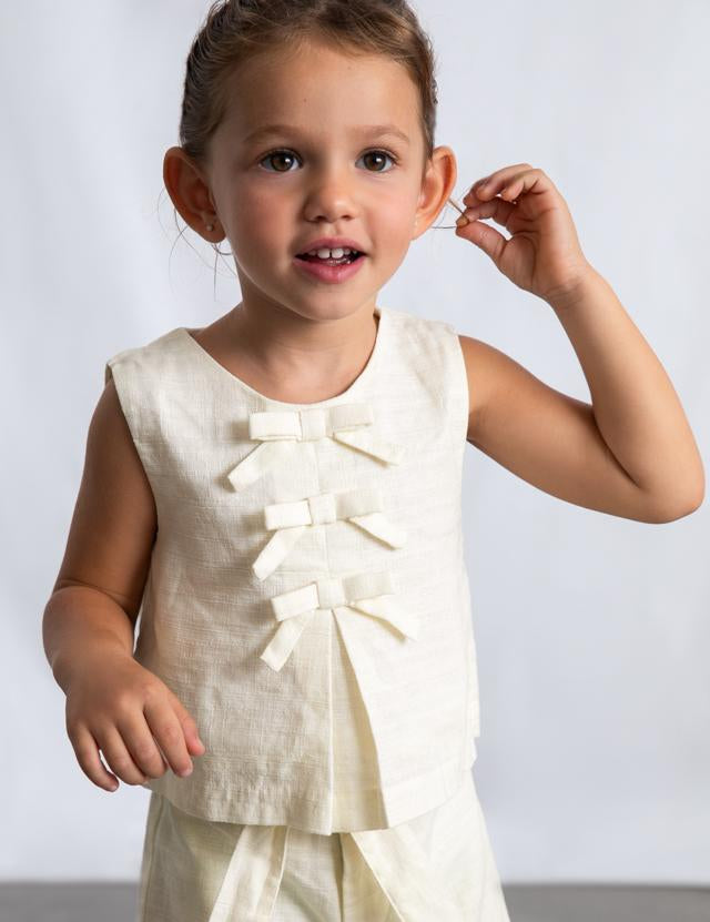 Top fiocchi bambina 