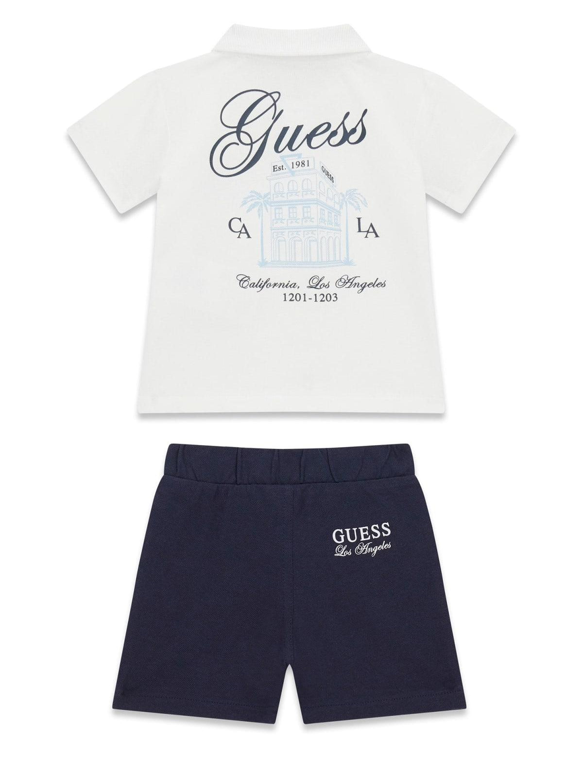 Completo polo e bermuda neonato Guess 