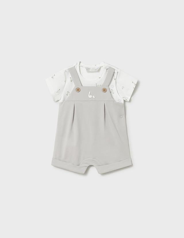 Pagliaccetto salopette neonato 