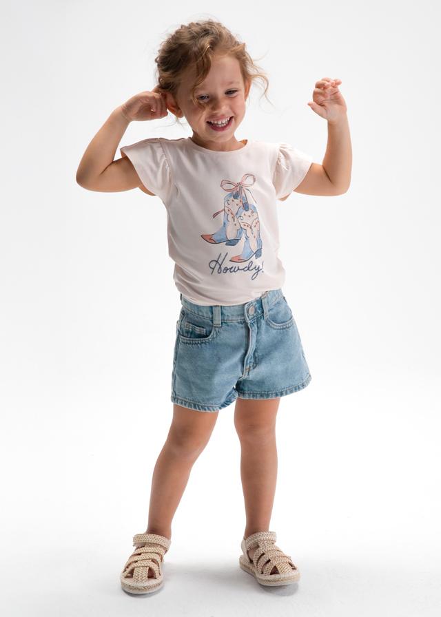Pantaloncino jeans basic bambina 