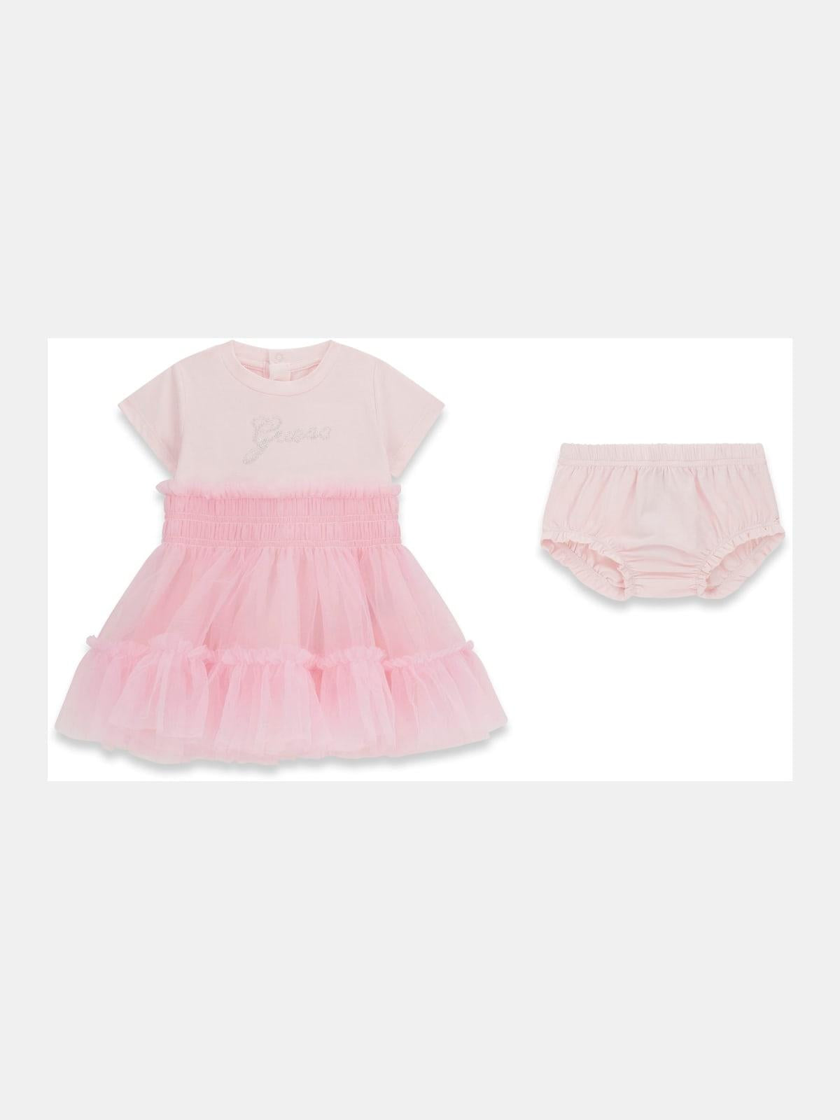 Vestito tulle con coulotte neonata Guess 