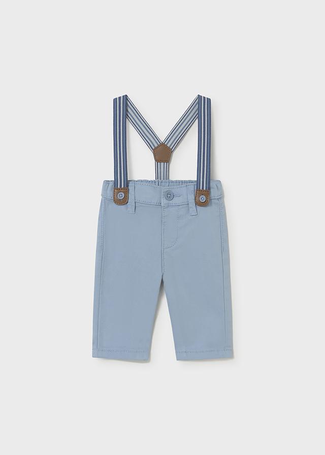 Pantalone lungo bretelle neonato 