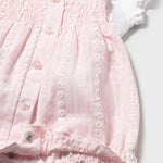 Completo salopette e maglietta neonata 