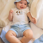 Completo 3 pezzi con cappello con orecchie neonato 