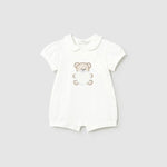 Set 2 pigiami corti ricamati neonata 