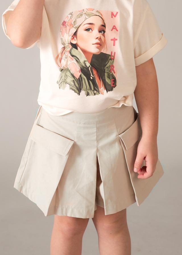 Gonna pantalone cargo bambina<BR/> 