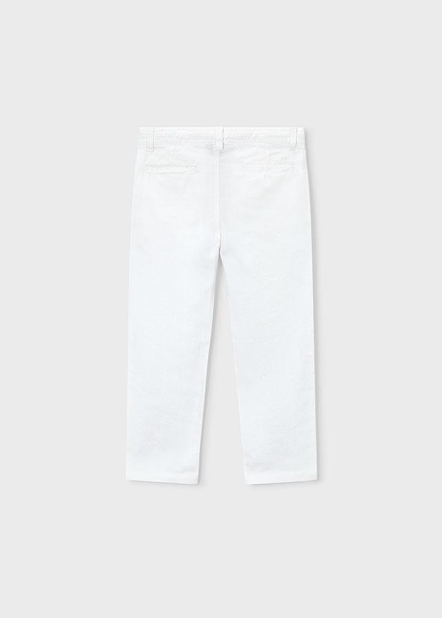 Pantalone lungo morbido chino in lino bambino 