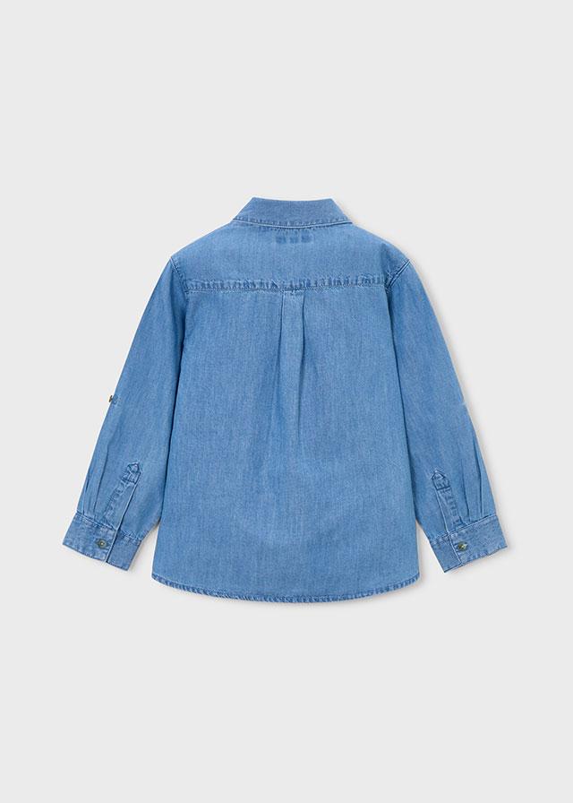 Camicia jeans manica lunga bambino 