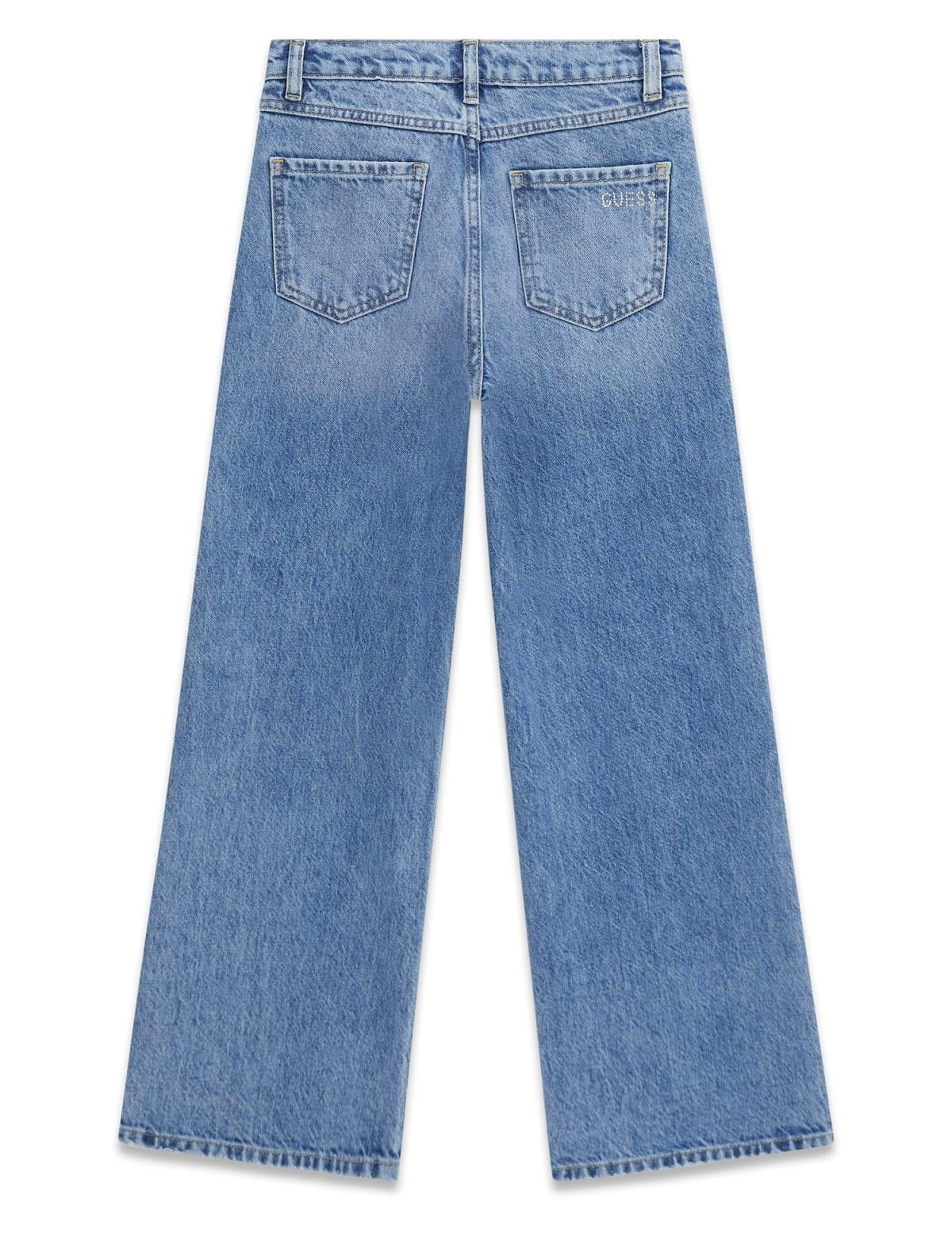 Jeans palazzo con rotture ragazza Guess 