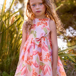Vestito cerimonia fiori bambina 