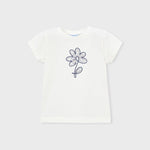 Maglietta fiore basic neonata 