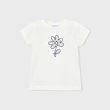 Maglietta fiore basic neonata 
