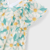 Vestito cerimonia stampa floreale bambina 