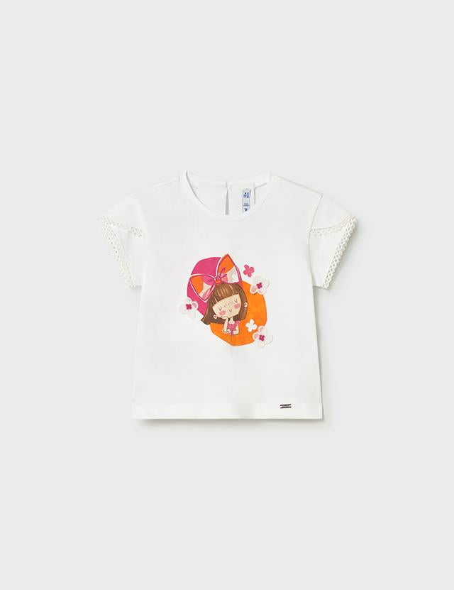 Maglietta stampa neonata<BR/> 