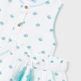 Completo shorts e maglietta stampata bambina 
