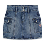 Gonna in denim cargo ragazza Guess 