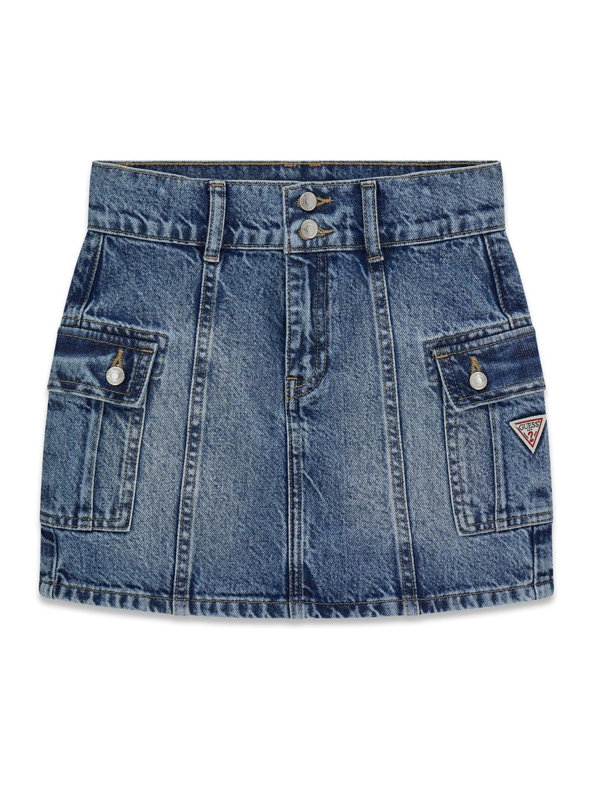 Gonna in denim cargo ragazza Guess 