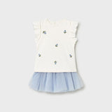 Completo gonna tulle neonata 