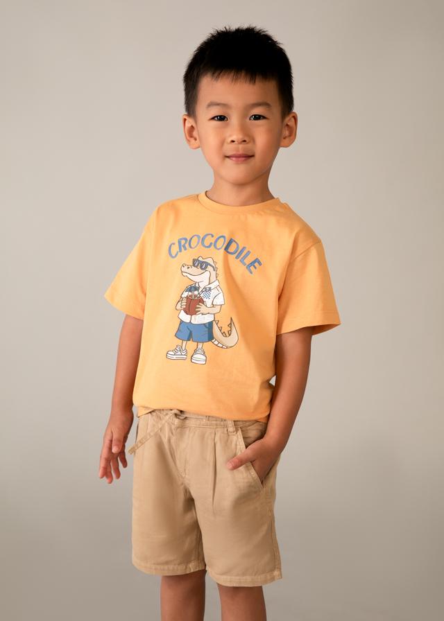 Bermuda relaxed fit in lino bambino 