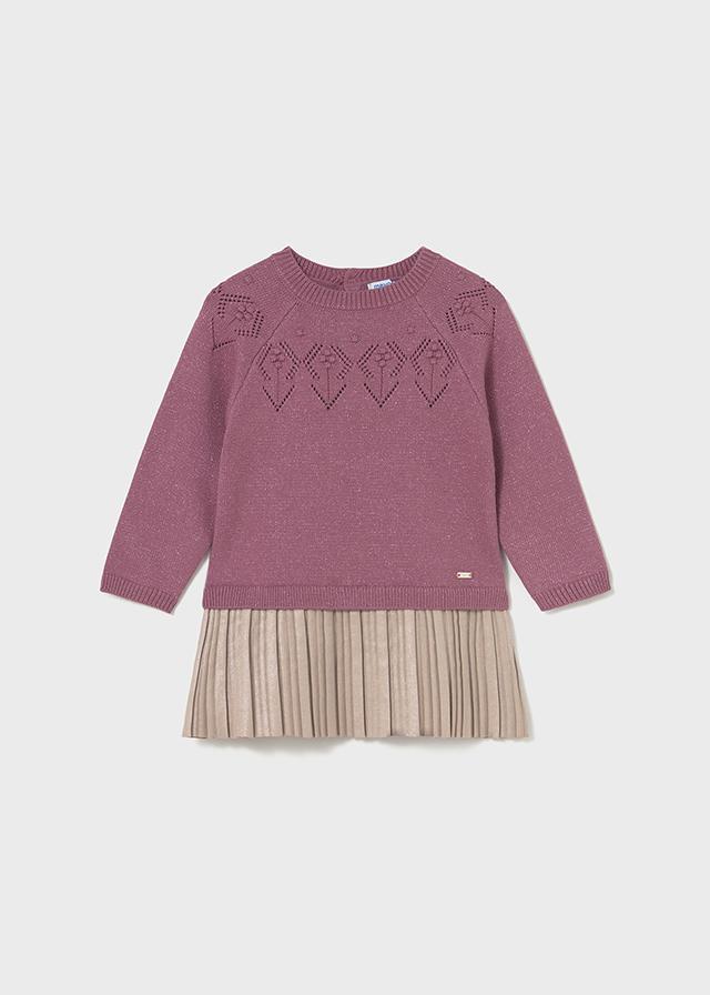 Vestito combinato tricot neonata Mayoral 