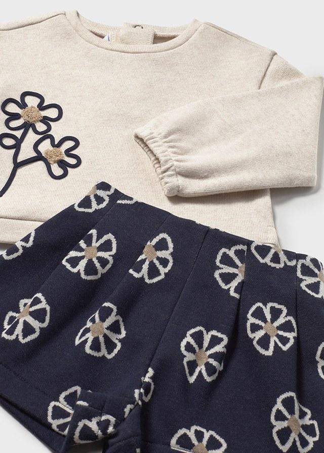 Completo bermuda jacquard neonata mayoral 