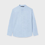 Camicia manica lunga colletto alla coreana ragazzo 