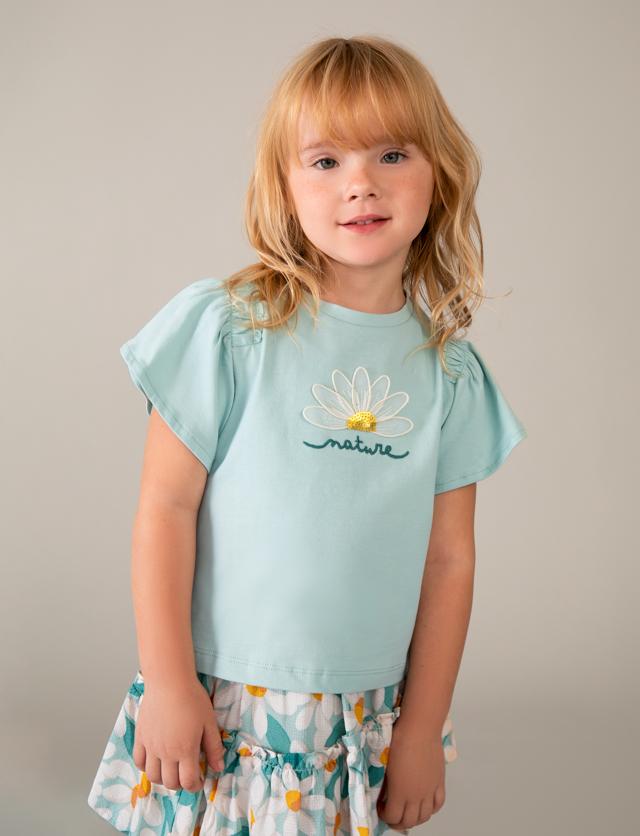 Maglietta aplique bambina 