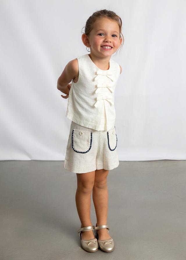 Pantaloncino tasche bambina 