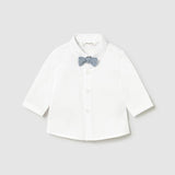 Camicia manica lunga con papillon neonato 