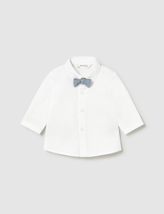Camicia manica lunga con papillon neonato 