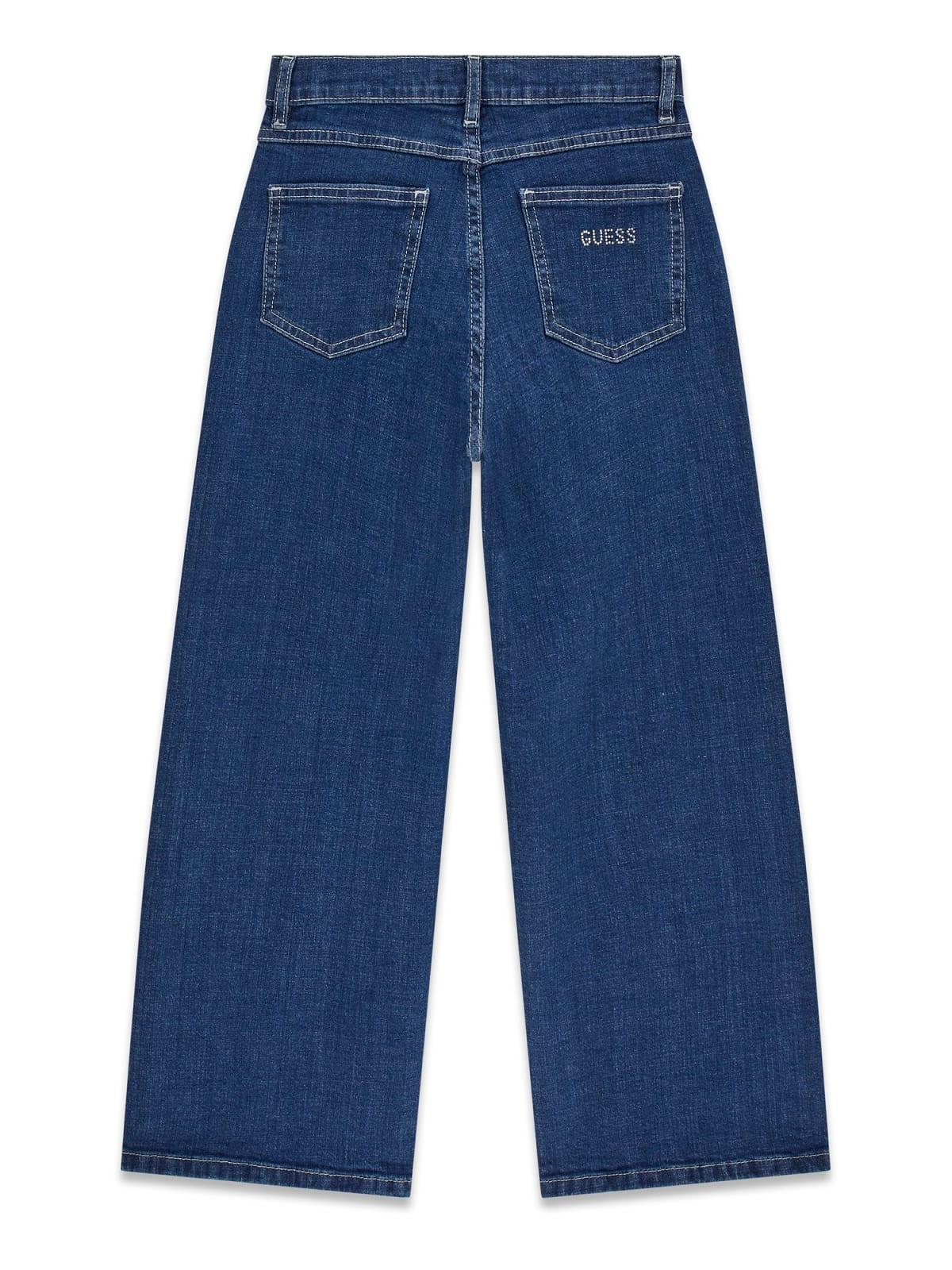 Jeans palazzo con strass ragazza Guess 