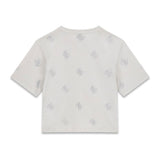 T-shirt logata con strass ragazza Guess 