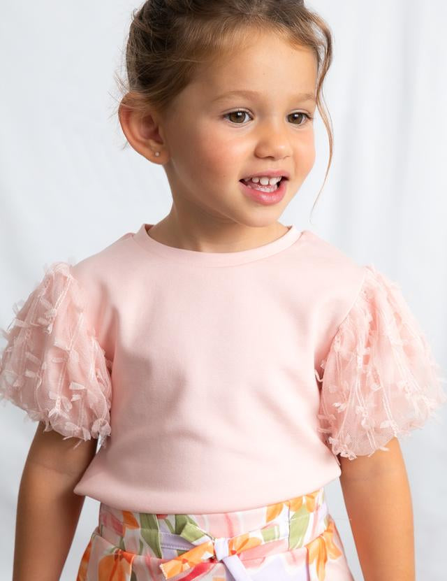 Maglietta tulle bambina 