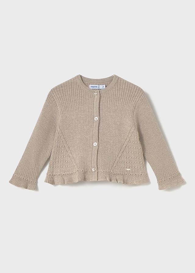 Cardigan volant tricot neonata mayoral 