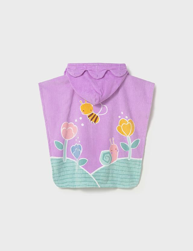 Asciugamano mare con cappuccio neonata 