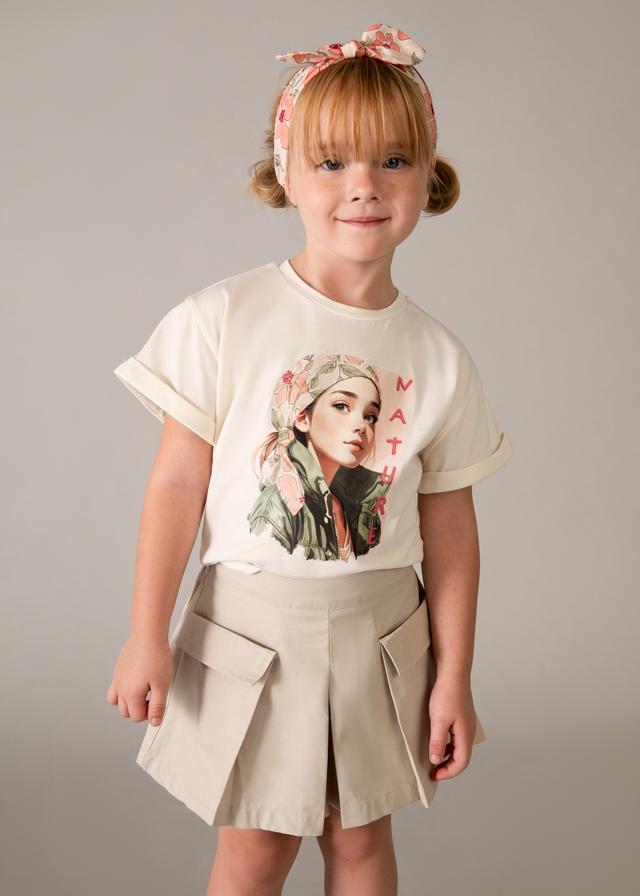 Gonna pantalone cargo bambina<BR/> 