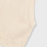 Top con collo all'americana bambina 