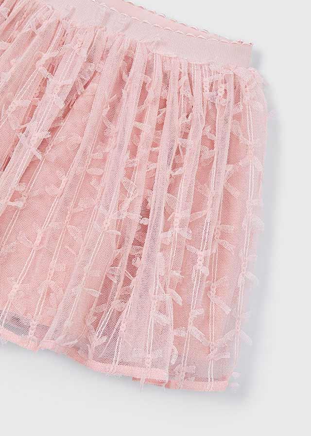 Gonna in tulle con fantasie 