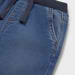 Pantalone jeans con cintura elasticizzata neonato 